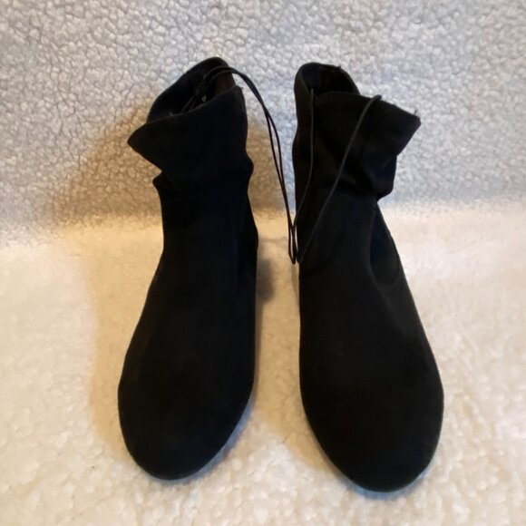 Women’s Black Boots Short‎ Ankle Booties Sz 6 - New - Picture 3 of 6
